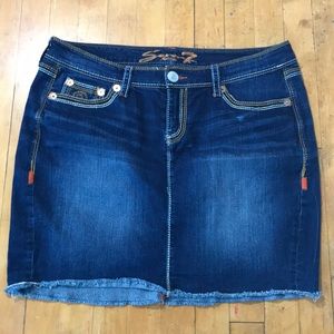 Seven Luxe Short Jean Skirt size 14